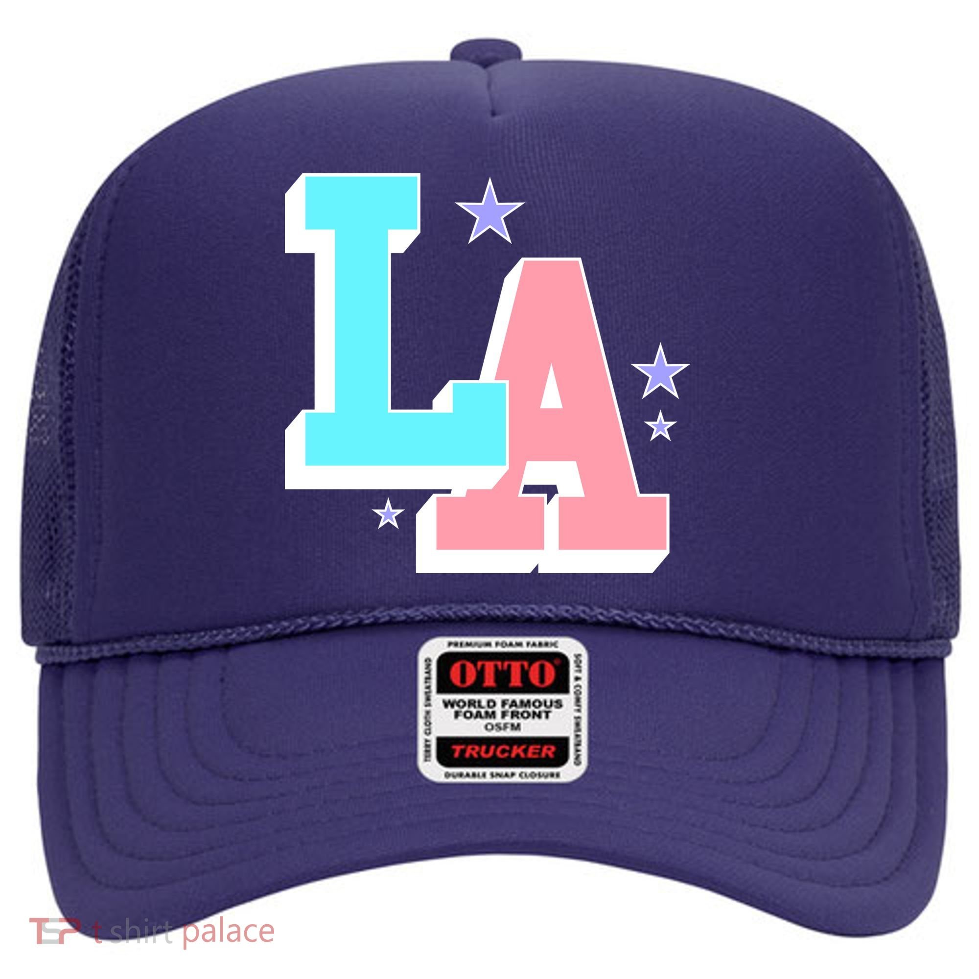 LA LOS ANGELES VARSITY TYPOGRAPHY Hat