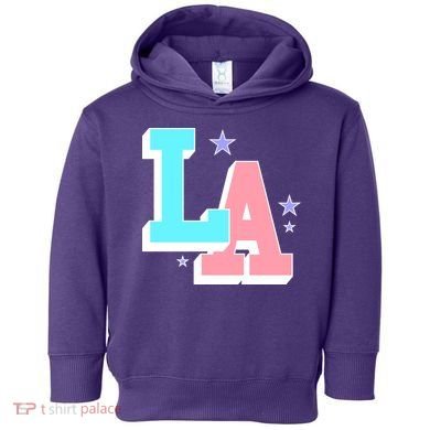 LA LOS ANGELES VARSITY TYPOGRAPHY Toddler Hoodie