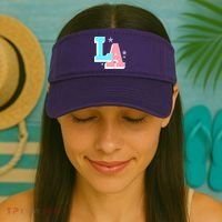 LA LOS ANGELES VARSITY TYPOGRAPHY Visor thumb 2