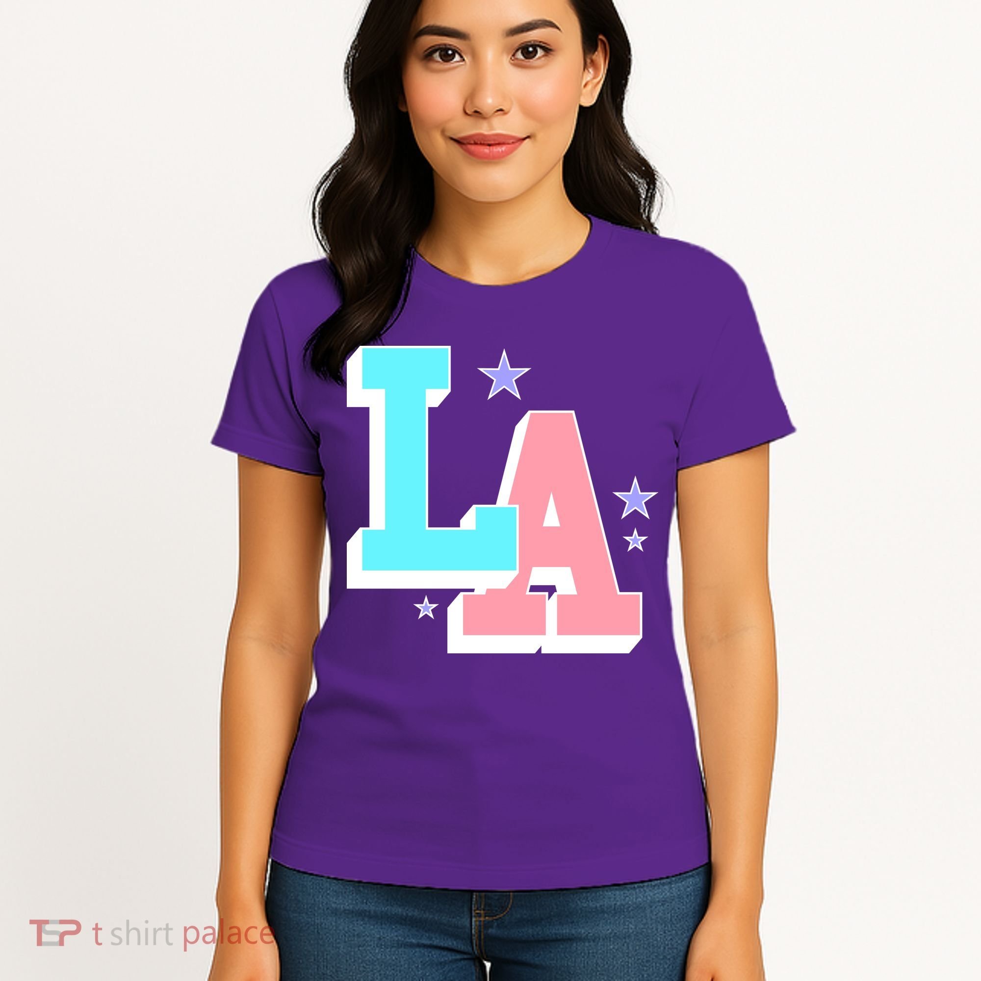 LA LOS ANGELES VARSITY TYPOGRAPHY Women's T-Shirt