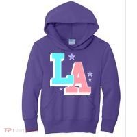 LA LOS ANGELES VARSITY TYPOGRAPHY Kids Hoodie thumb 0