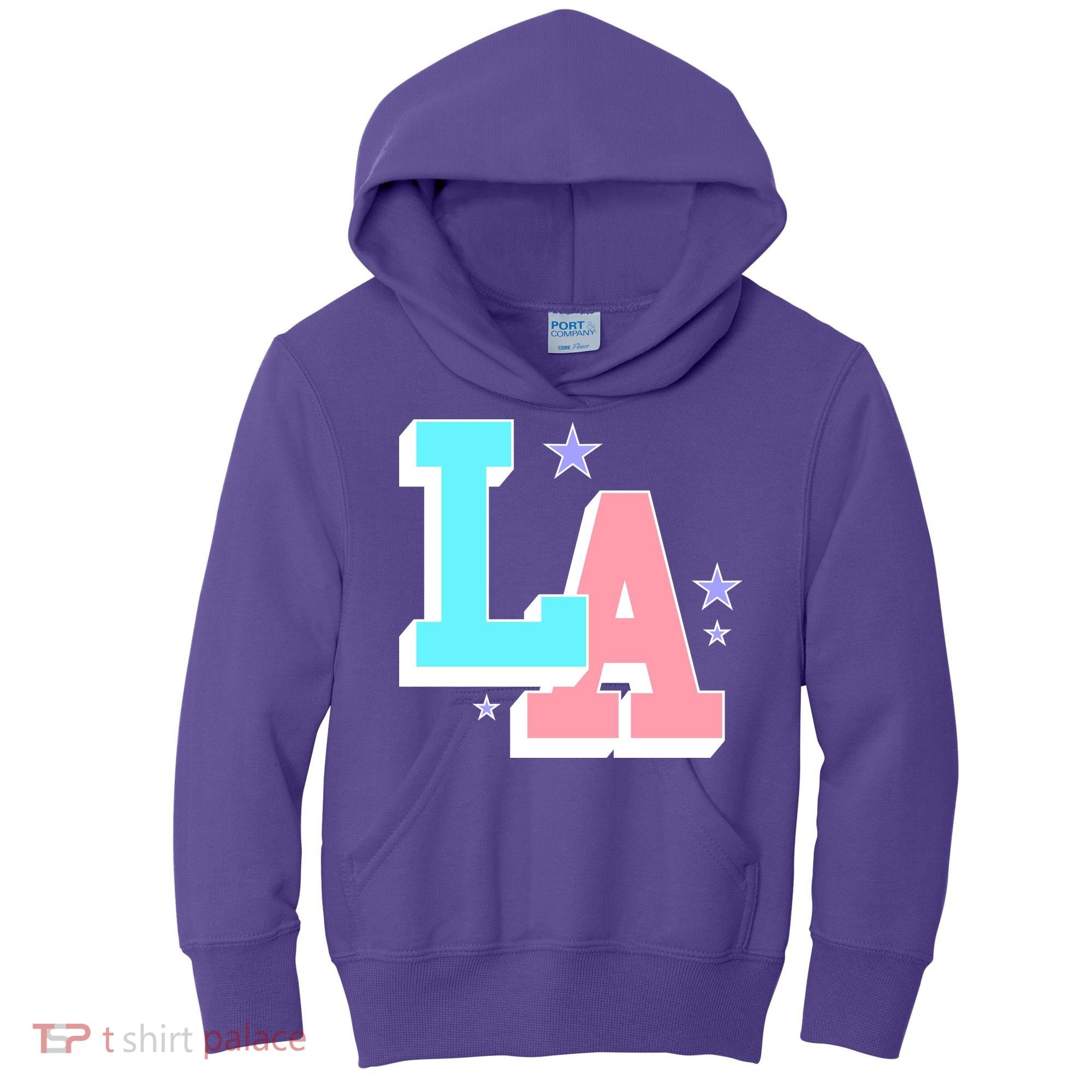 LA LOS ANGELES VARSITY TYPOGRAPHY Kids Hoodie
