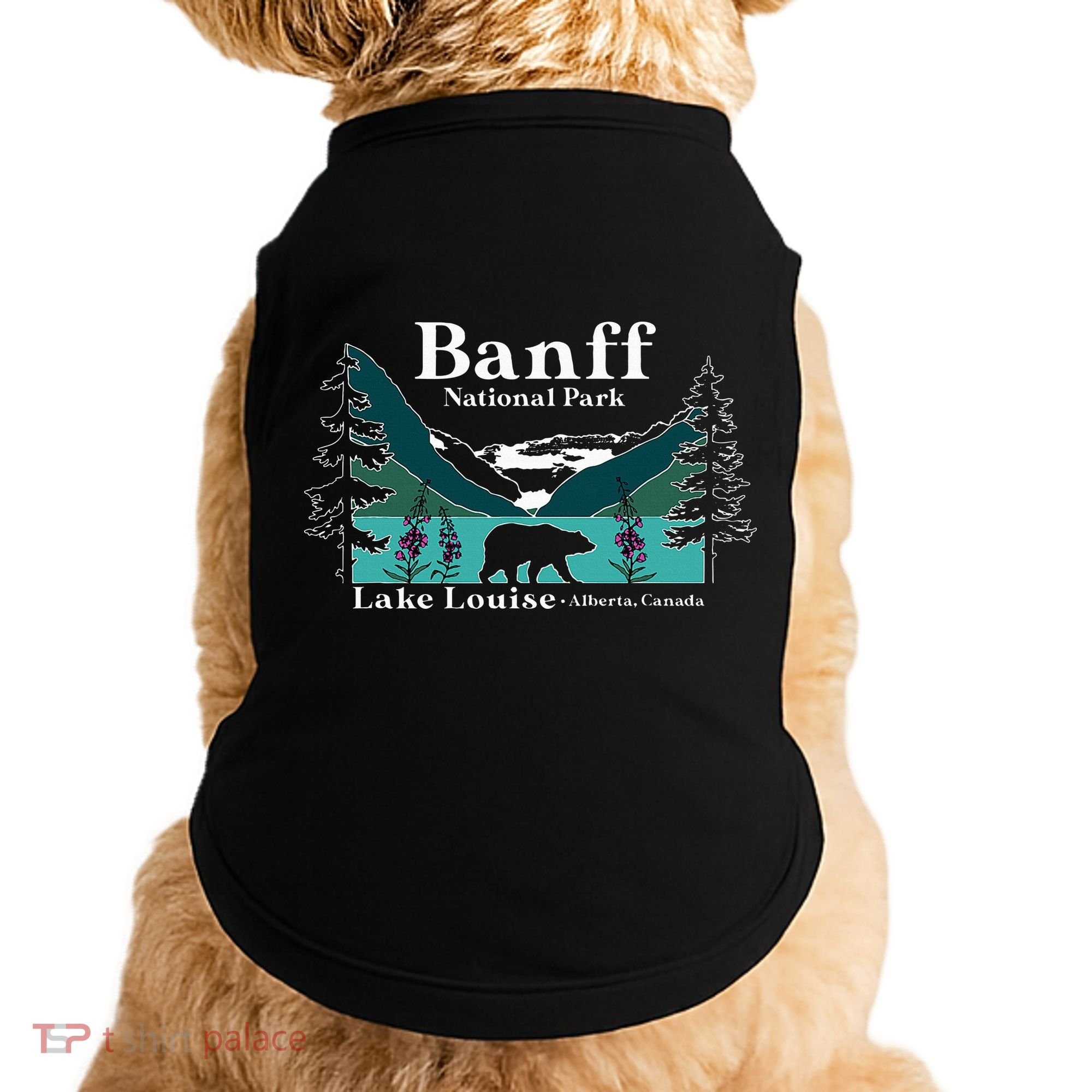 Lake Louise Alberta Banff National Parks Canada Bear Doggie Tank