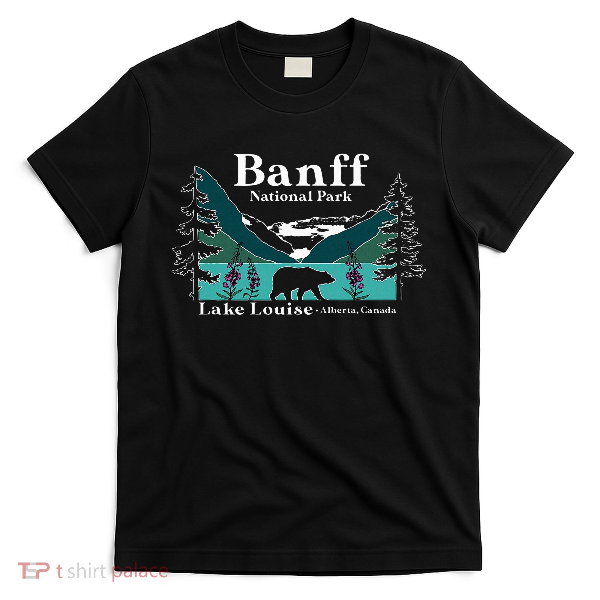 Lake Louise Alberta Banff National Parks Canada Bear T-Shirt