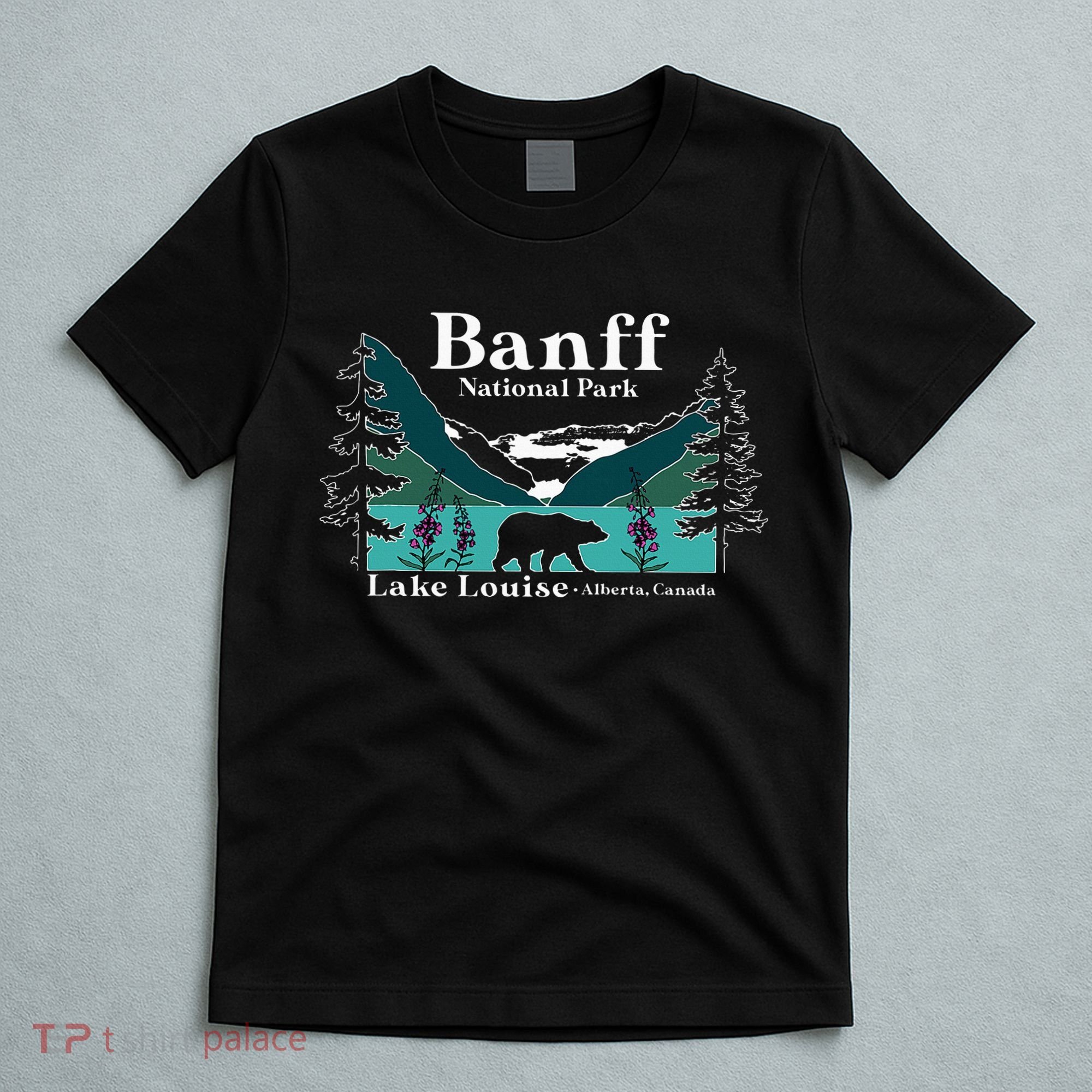 Lake Louise Alberta Banff National Parks Canada Bear T-Shirt