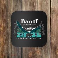 Lake Louise Alberta Banff National Parks Canada Bear Coaster thumb 0