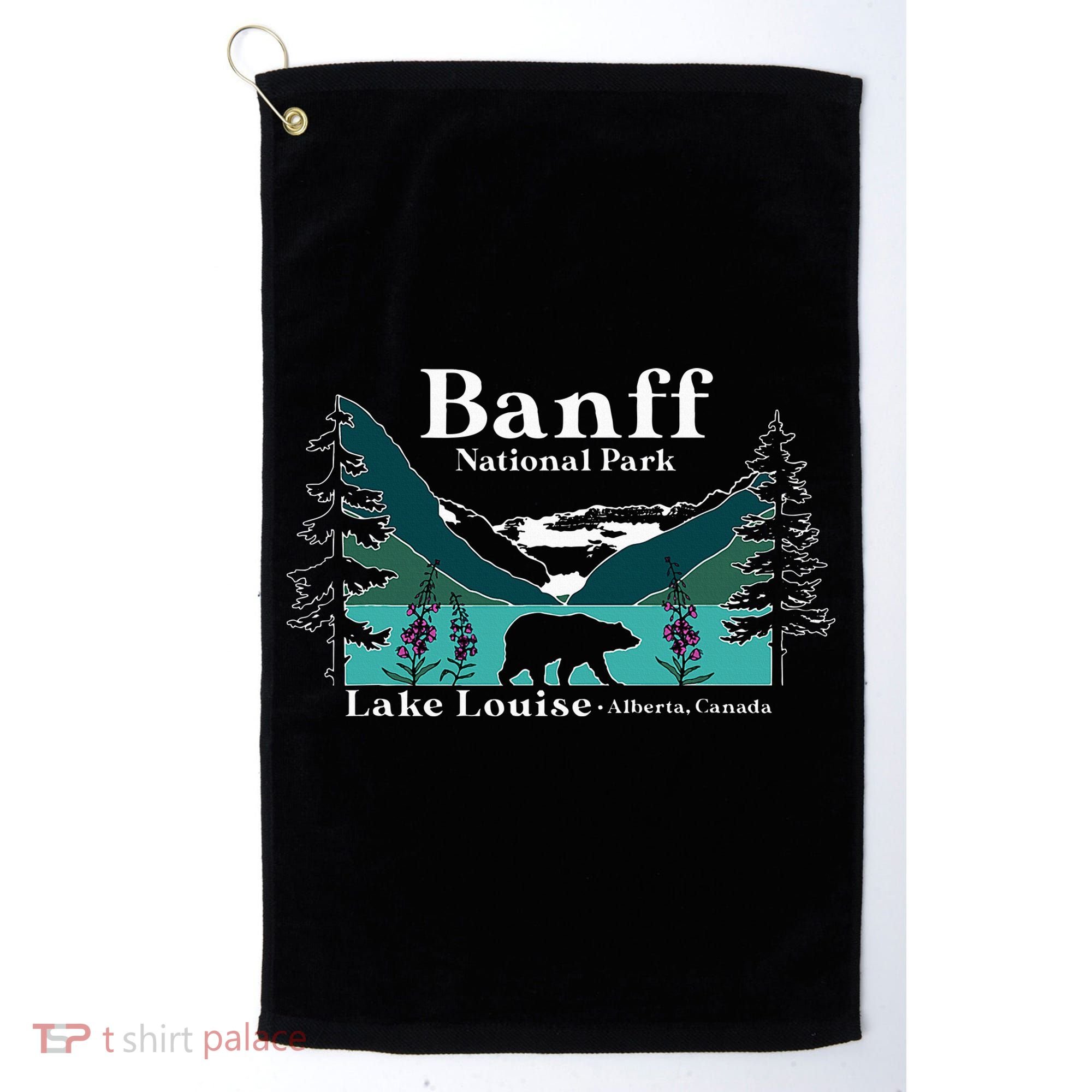 Lake Louise Alberta Banff National Parks Canada Bear Golf Towel