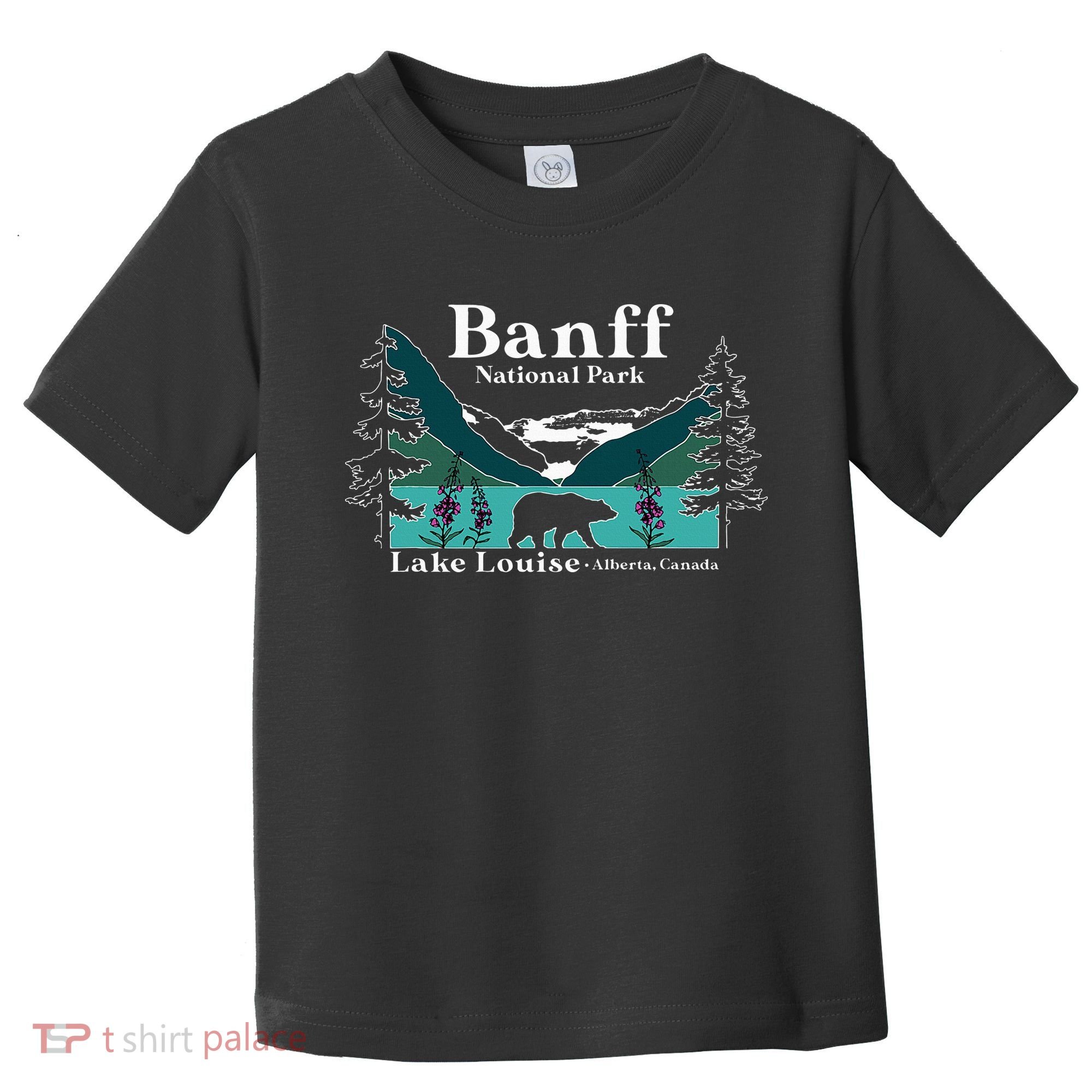Lake Louise Alberta Banff National Parks Canada Bear Toddler T-Shirt