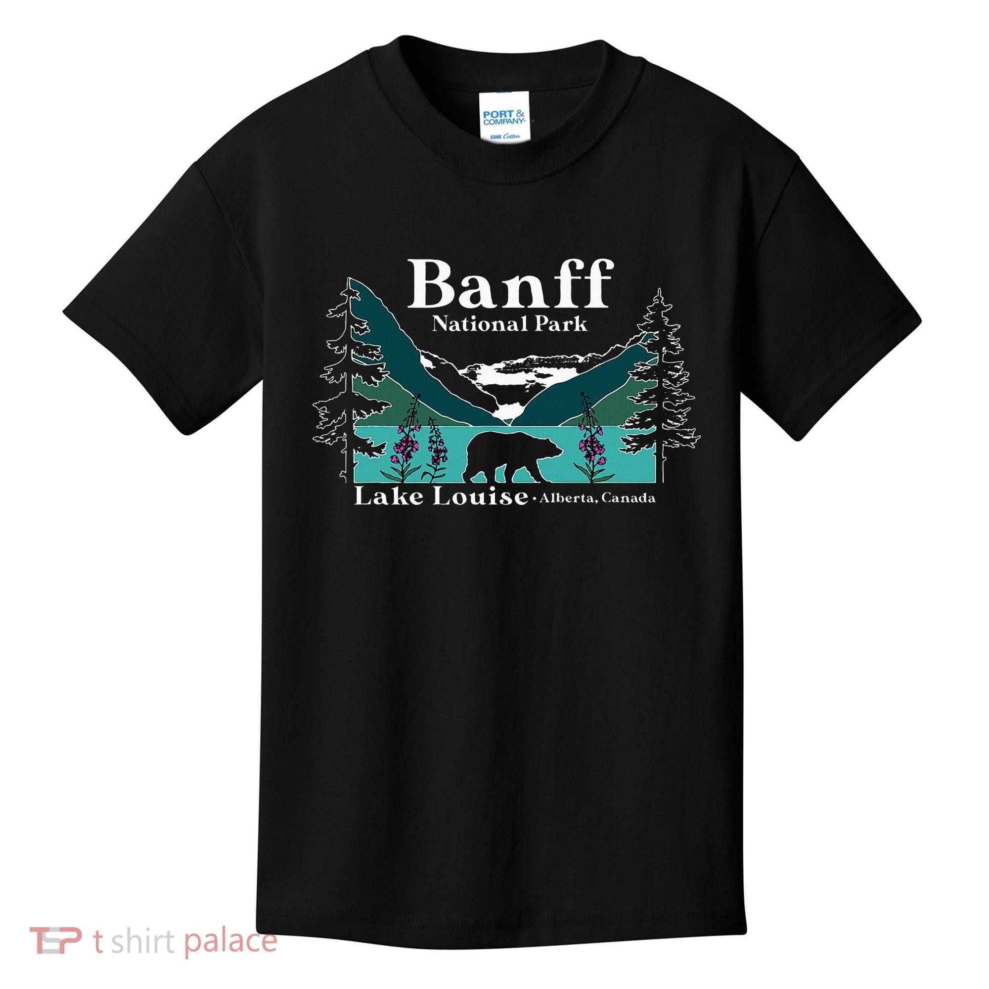 Lake Louise Alberta Banff National Parks Canada Bear Kids T-Shirt