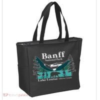 Lake Louise Alberta Banff National Parks Canada Bear Tote Bag thumb 2