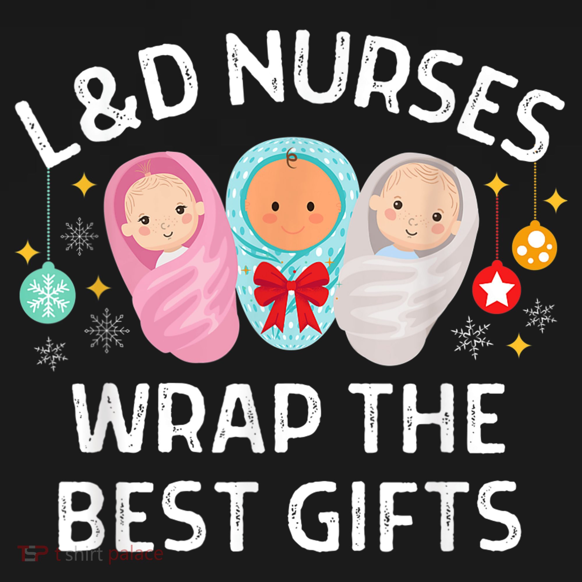 L&D Labor And Delivery Nurses Wrap The Best Gifts Christmas Women's Tank Top
