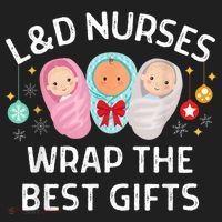 L&D Labor And Delivery Nurses Wrap The Best Gifts Christmas Golf Towel thumb 3