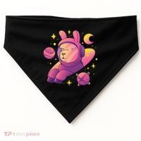 Llama Astronaut USA-Made Doggie Bandana thumb 0