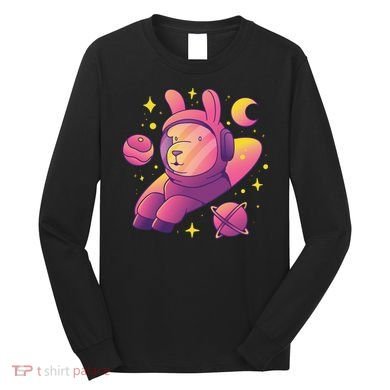 Llama Astronaut Long Sleeve Shirt