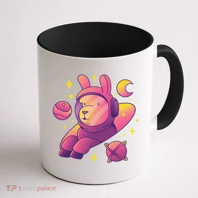 Llama Astronaut Coffee Mug back