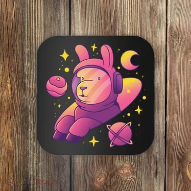 Llama Astronaut Coaster