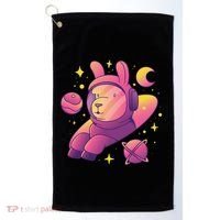 Llama Astronaut Golf Towel thumb 0