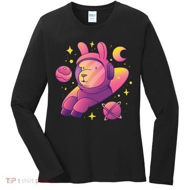 Llama Astronaut Women's Long Sleeve Shirt