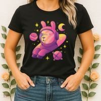 Llama Astronaut Women's T-Shirt thumb 2