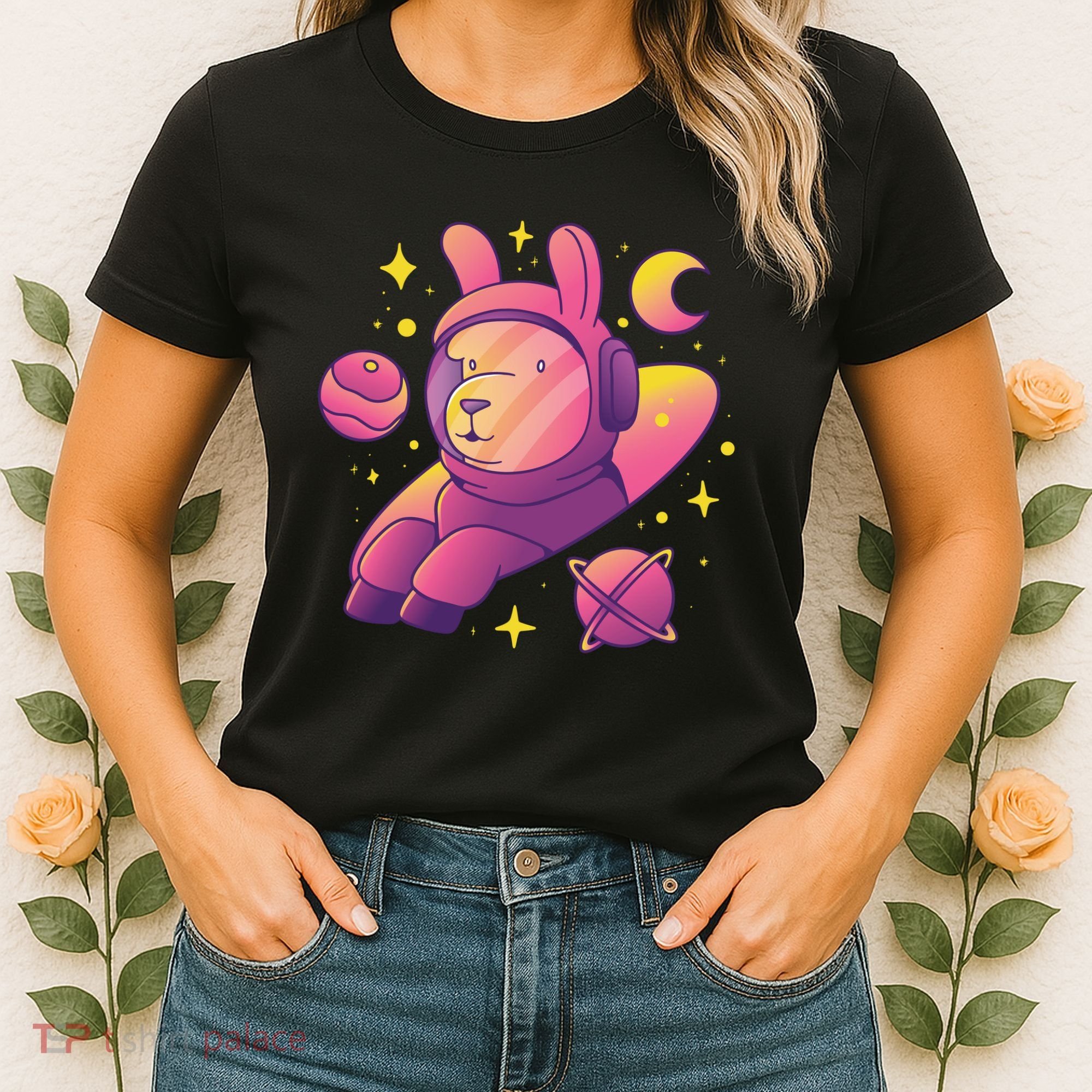Llama Astronaut Women's T-Shirt