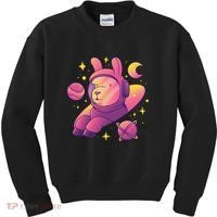 Llama Astronaut Kids Sweatshirt thumb 0