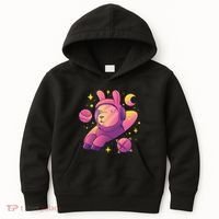 Llama Astronaut Kids Hoodie thumb 0
