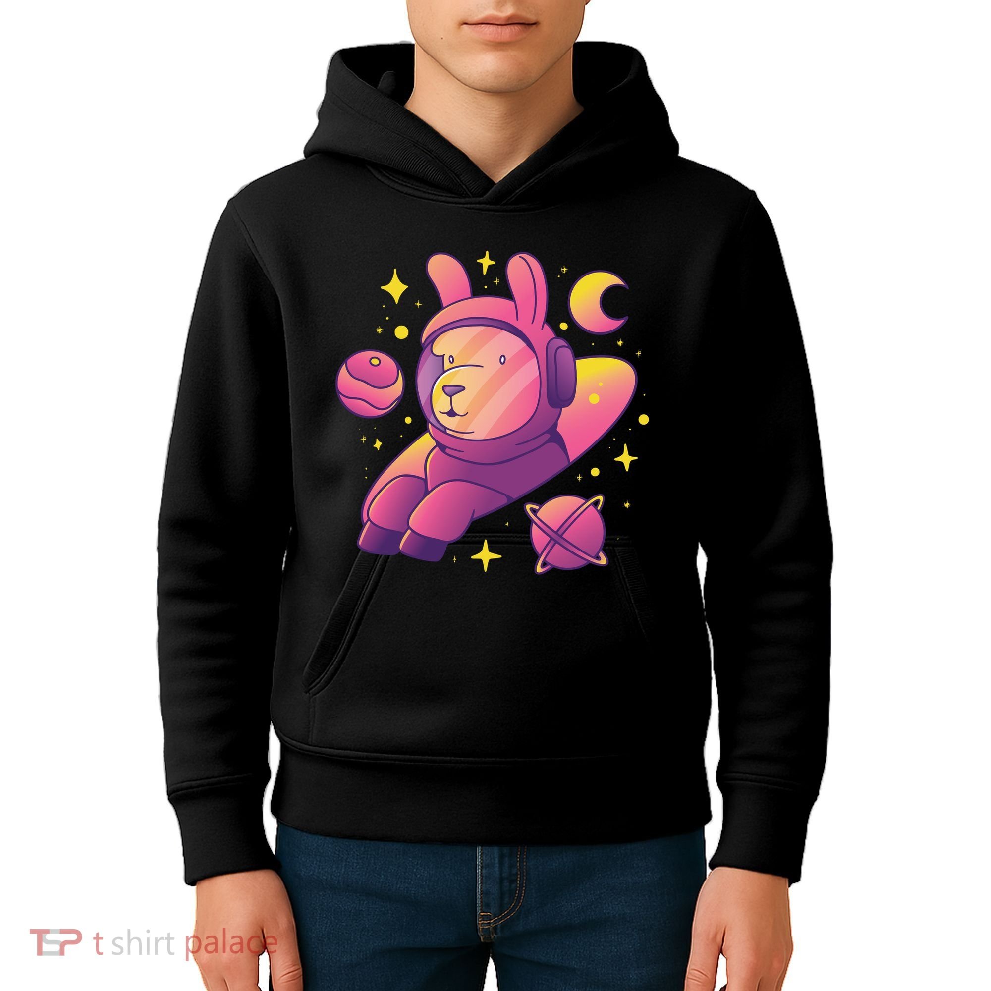 Llama Astronaut Kids Hoodie