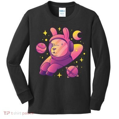 Llama Astronaut Kids Long Sleeve Shirt