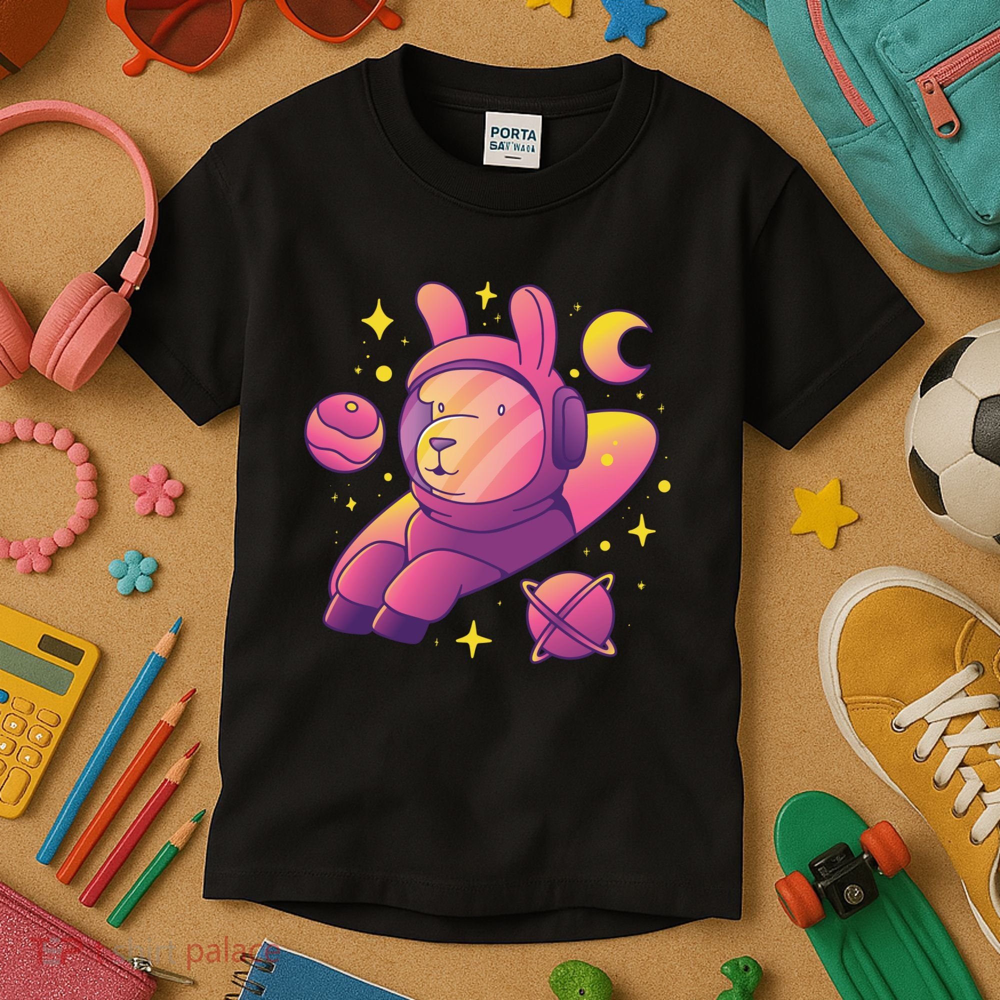 Llama Astronaut Kids T-Shirt