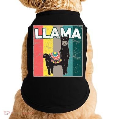 Llama Retro Doggie Tank