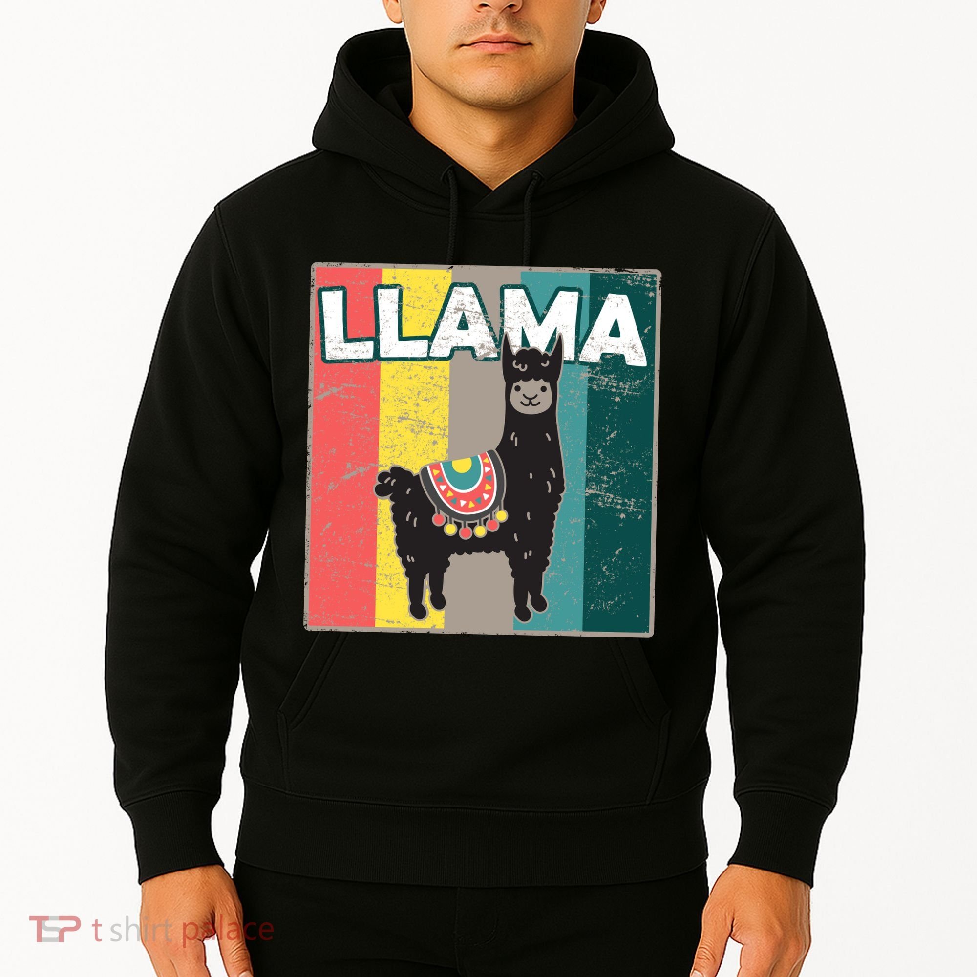 Llama Retro Hoodie