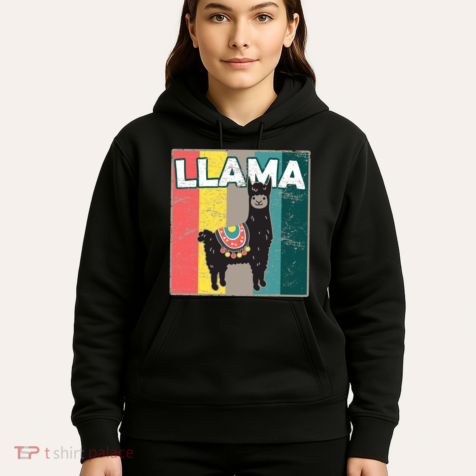 Llama Retro Hoodie