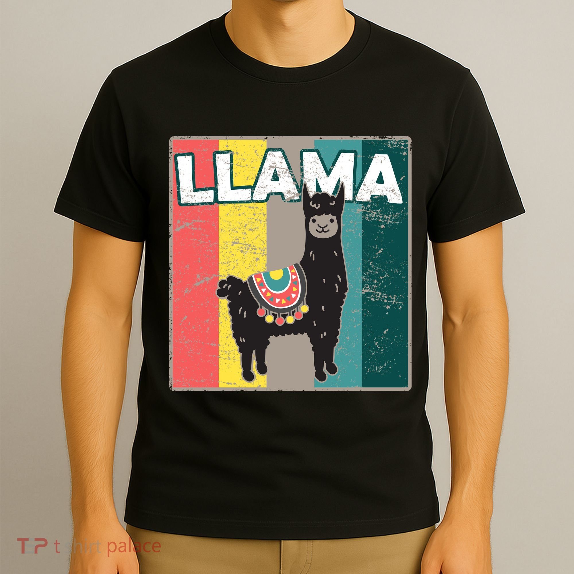 Llama Retro T-Shirt
