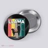 Llama Retro Button