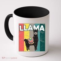 Llama Retro Coffee Mug thumb 0