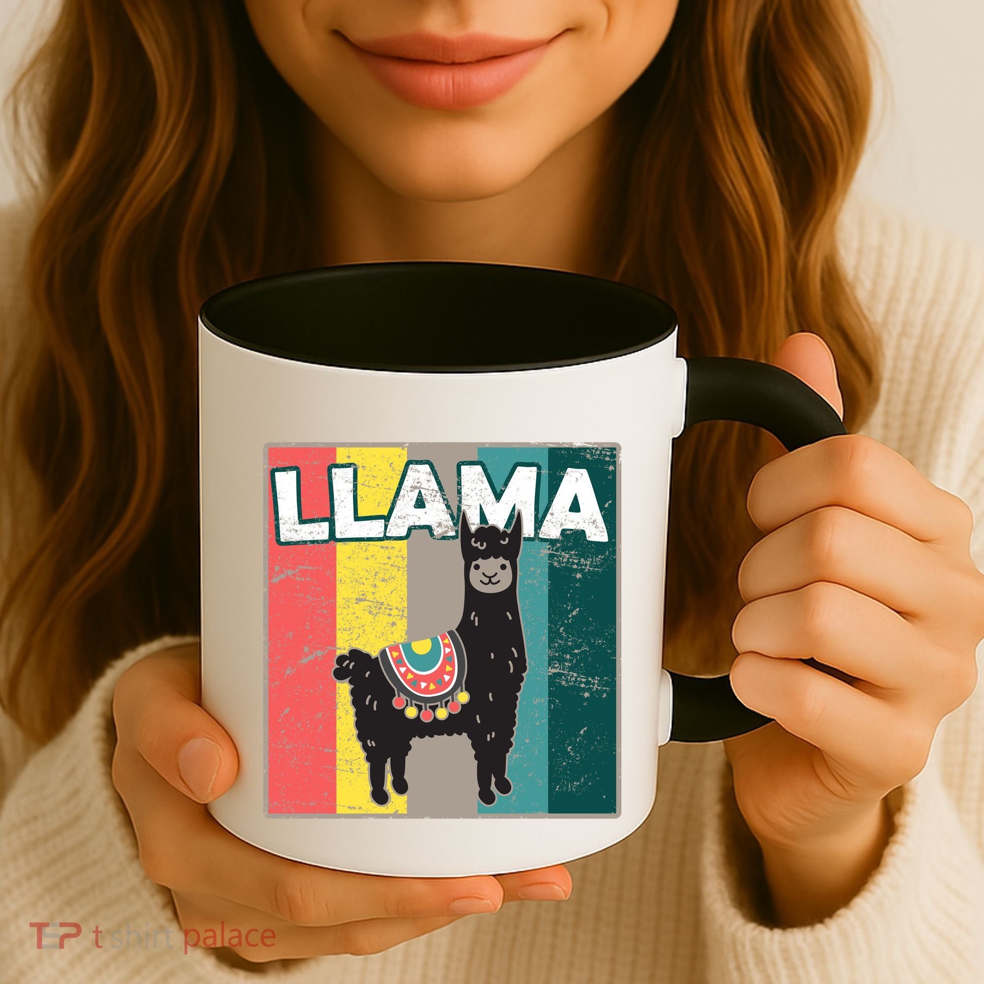 Llama Retro Coffee Mug