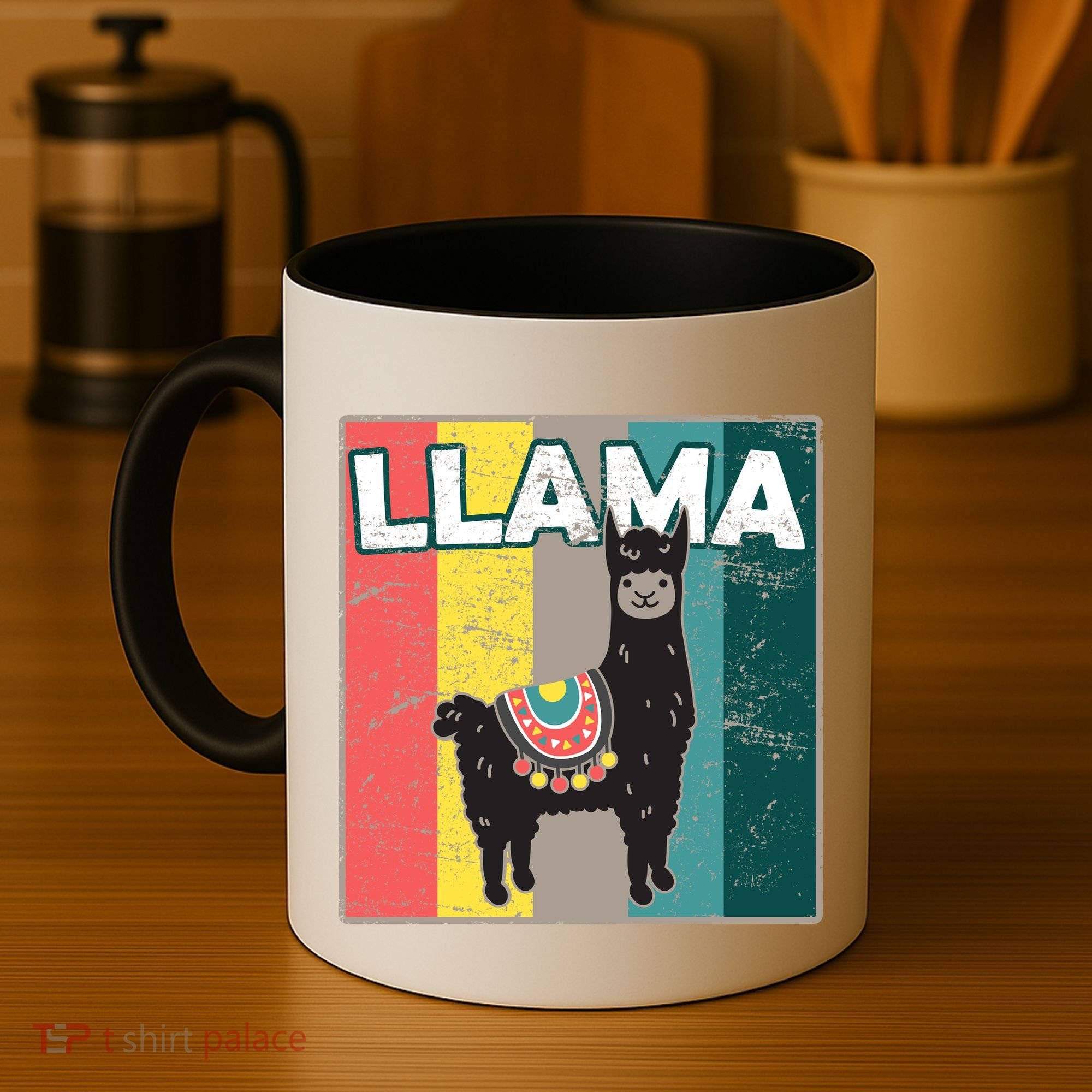 Llama Retro Coffee Mug