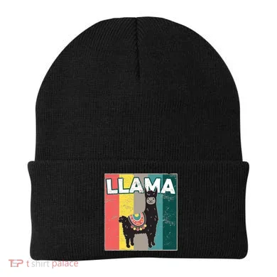 Llama Retro Beanie