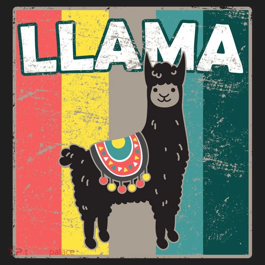Llama Retro Beanie