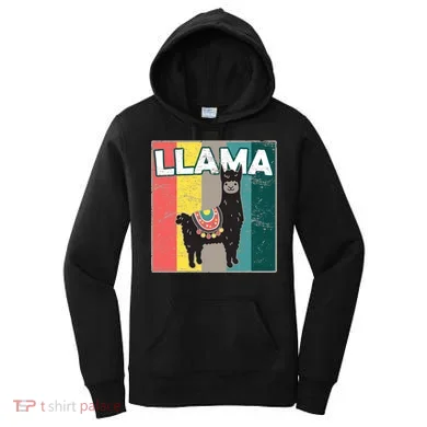 Llama Retro Women's Hoodie