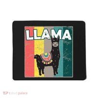 Llama Retro Mousepad thumb 0