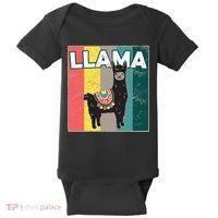 Llama Retro Baby Bodysuit thumb 0