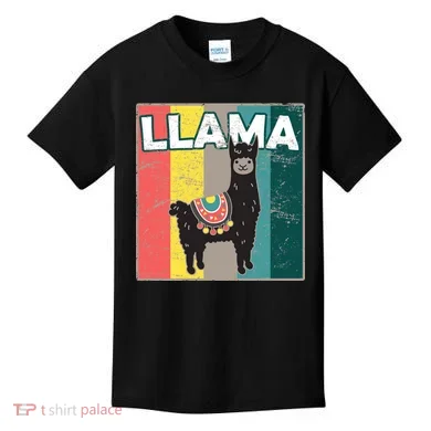 Llama Retro Kids T-Shirt