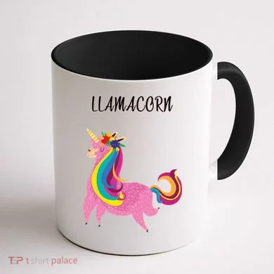 Llamacorn Coffee Mug back
