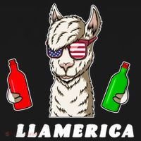 Llamerica Funny USA Backpack thumb 2