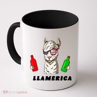 Llamerica Funny USA Coffee Mug thumb 0
