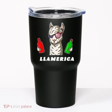 Llamerica Funny USA Tumbler