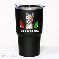 Llamerica Funny USA Tumbler thumb 0