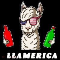 Llamerica Funny USA Ornament thumb 1