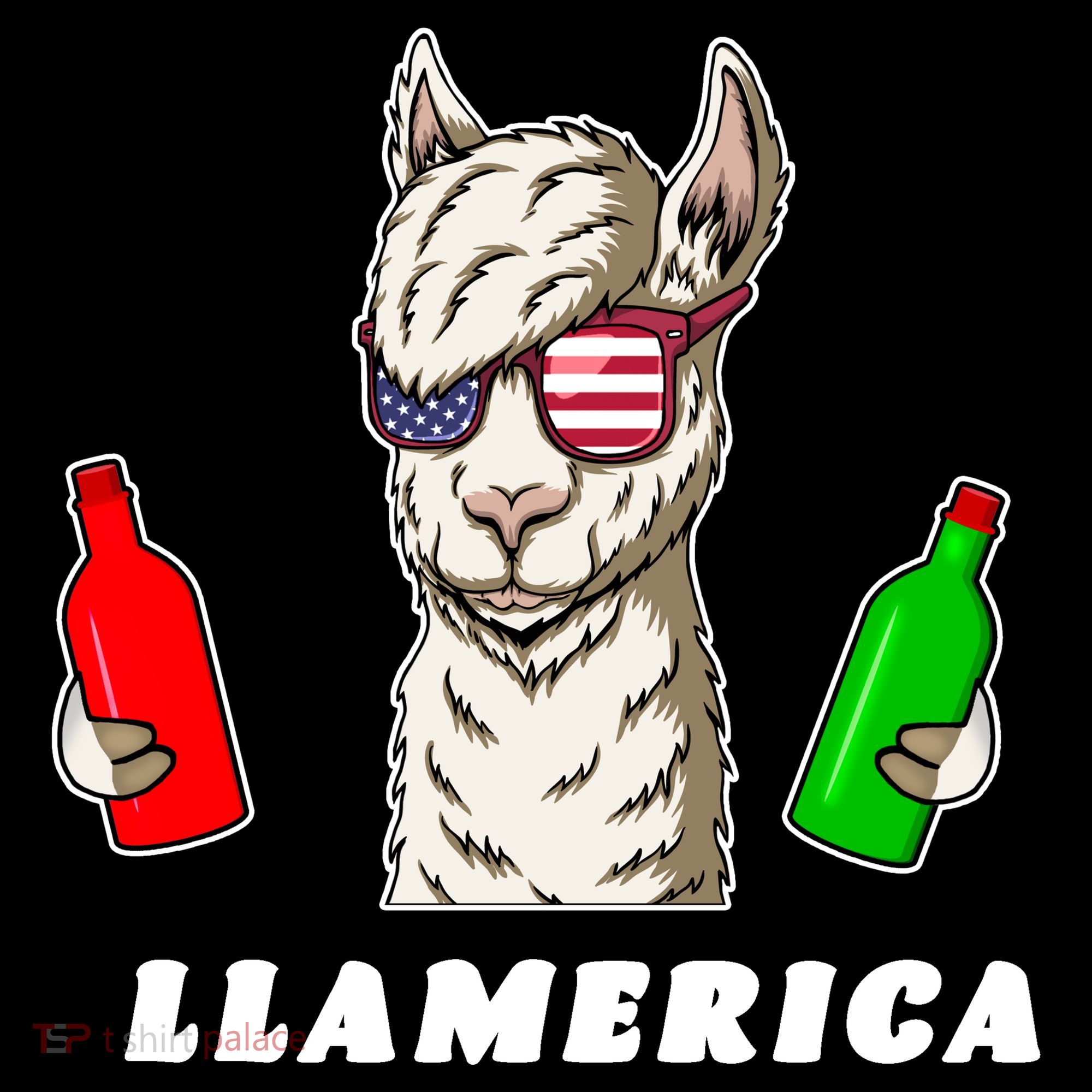 Llamerica Funny USA Ornament